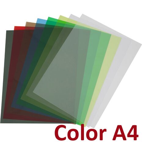 Coperti PVC transparent color - A4